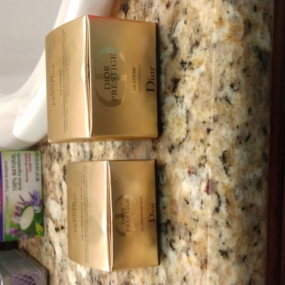 Dior Prestige exceptional sculpting and regenerating eye Care, and perfecting cr